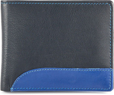 

SBS Boys Multicolor Genuine Leather Wallet(4 Card Slots), Black/blue