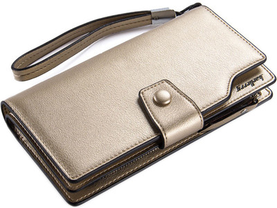 

Robustrion Women Gold Artificial Leather Wallet(11 Card Slots)