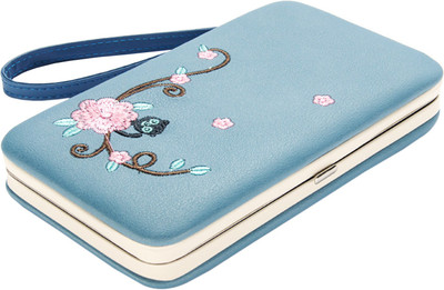 

Robustrion Women Casual, Evening/Party Blue Artificial Leather Wallet(7 Card Slots)