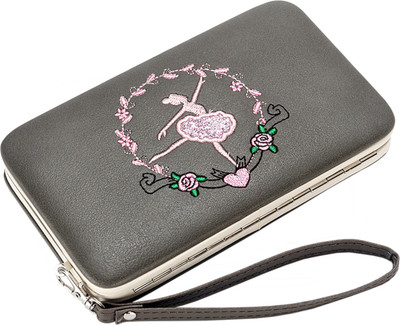 

Robustrion Women Grey Artificial Leather Wallet(7 Card Slots), Dark grey