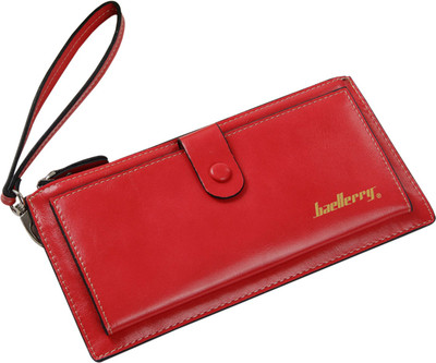 

Robustrion Women Casual Red Artificial Leather Wallet(11 Card Slots)
