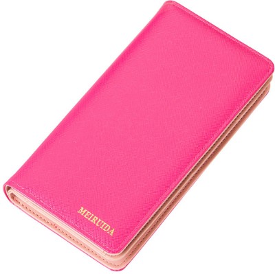 

Robustrion Women Evening/Party Pink Artificial Leather Wallet(12 Card Slots), Rose pink