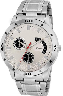 

Shivam Retail Attractive And Best Designer Silver Steel-0101 Boys Are Also Looking Formal Watch - For Men