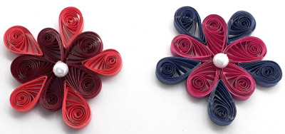 

Aadya Crafts Assorted quilling flowers 12
