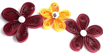 

Aadya Crafts Assorted quilling flowers 4