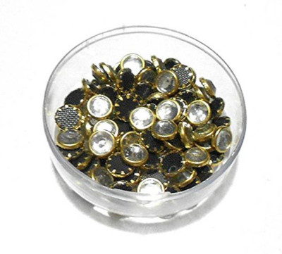 

BestUBuy Kundans Bezels Pastable for Jewelry Making and Decorations - Round Small