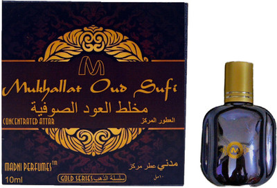 

Madni Perfumes Mukhallat Oud Sufi Gold Series Concentrated Attar / Ittar Floral Attar(Oud (agarwood))