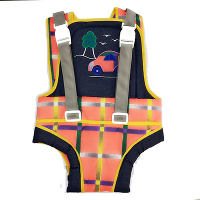 Smilemakers Baby Carrier cotton with Denim (Printed) Baby Carrier(Pink, Front carry facing out)