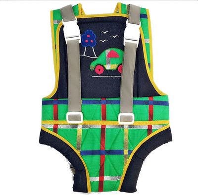 

Smilemakers Baby Carrier cotton with Denim (Printed) Baby Carrier(Green, Front carry facing out)
