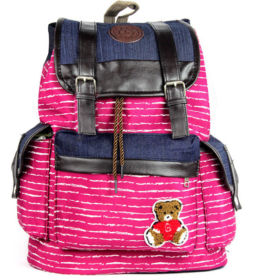

RAMPOSH Canvas Printed Backpack Red,Blue 120 Laptop Bag, College Bag 15 L Backpack(Red, Blue)