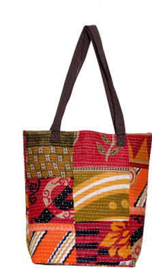 

IndiWeaves Men & Women Casual Multicolor Cotton Tote