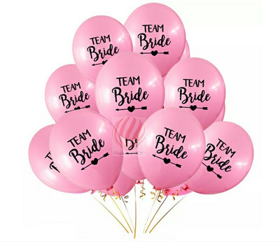

PartyballoonsHK Printed HEN party - Team Bride Balloon(Pink, Pack of 1)