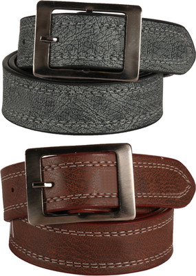 

Jack Klein Men Casual, Party, Formal Grey, Brown Artificial Leather Reversible Belt