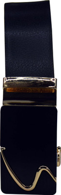 

Edifier Men Casual, Formal, Party Black Texas Leatherite Belt, Black_03
