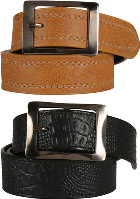 

Jack Klein Men Casual, Party, Formal Black, Brown Artificial Leather Reversible Belt