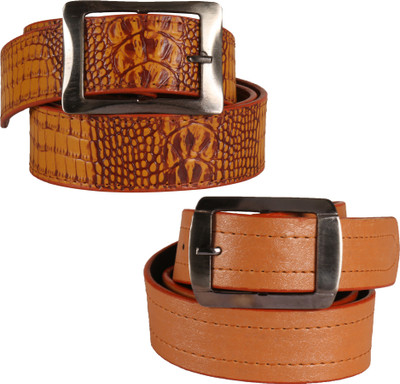 

Jack Klein Men Casual, Party, Formal Brown Artificial Leather Reversible Belt