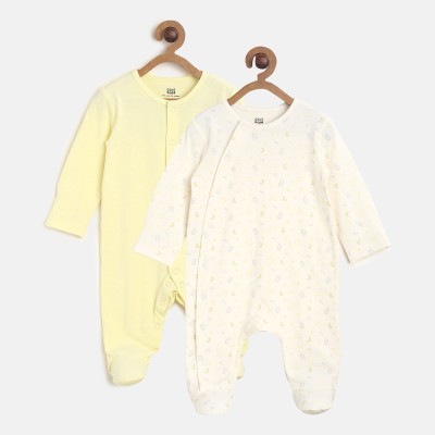 MINI KLUB Baby Boys & Baby Girls Yellow Sleepsuit