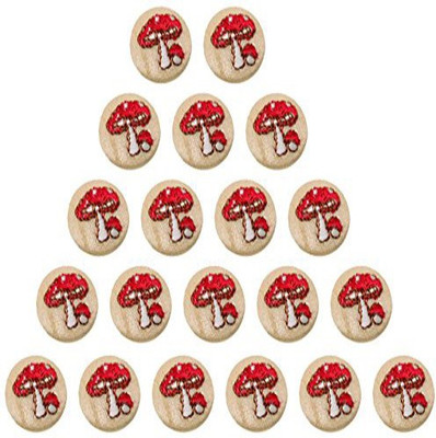 

Fabric and Lace BT053a Metal, Fabric Buttons(Pack of 20)