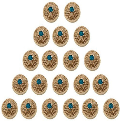 

Fabric and Lace BT029k Metal, Fabric Buttons(Pack of 20)