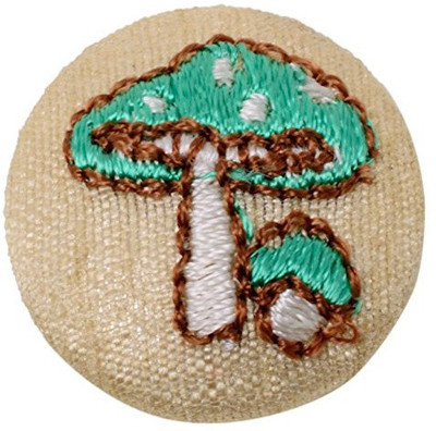 Fabric and Lace BT053d Metal, Fabric Buttons(Pack of 20)