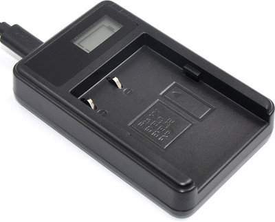 

Power Smart LCD Display USB Battery Charger For NIKN EN-EL3e EN-EL3 Camera Battery Charger(Black)