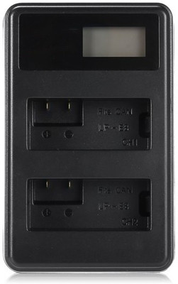 Power Smart LP-E8 Dual Battery Charger indicator display. 2-Slot Ion Battery charger Camera Battery Charger(Black)
