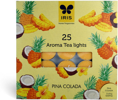 

Iris IRIS T LIGHT PINACOLADA AROMA FRAGRANCE WAX T-LIGHTS CANDLES (Set of 25) - 8001PN Candle(Yellow, Pack of 25)