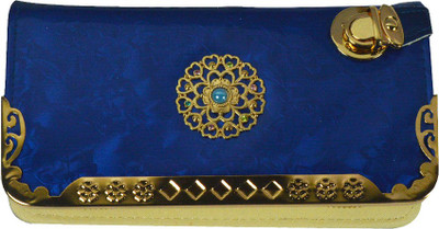 

Glitters Online Casual Blue Clutch