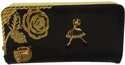 

Glitters Online Casual Black Clutch