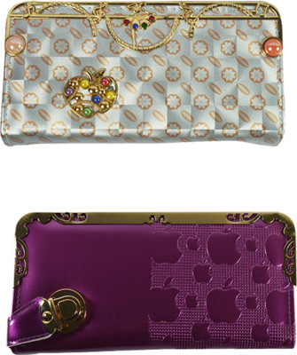 

Glitters Online Casual Grey Clutch