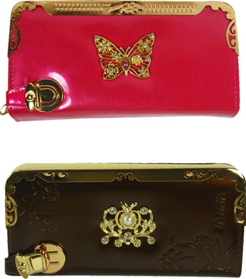 

Glitters Online Casual Pink Clutch