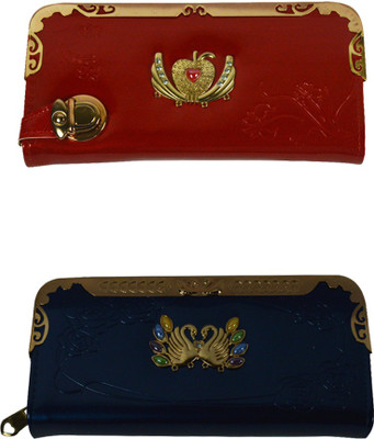

Glitters Online Casual Red Clutch