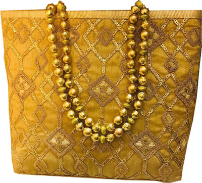 

Craftbazaar Party Gold Clutch