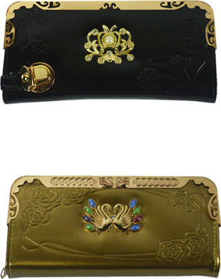 

Glitters Online Casual Black Clutch
