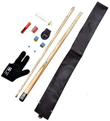 

KBA Combo 3 (tips,chalk,chalk holder,gloves,cue cover,bridge cue n tip modifiers) KBAC3 Pool Cue Stick(Wooden)