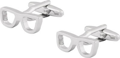 Shining Jewel Brass Cufflink(Silver)