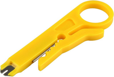 BalRama 9cm Mini Rotary Network Wire Cutter Stripper Punch Down Network UTP Cable Cutter Stripper RJ45 Cat5 RJ12 RJ11 CAT-5e CAT-6 Cable Punch Down Wire Tool Network Cable Plier Yellow UTP STP Cable Cutter Telephone Wire Stripper 5X RJ45 Plastic Network Wire Stripper Cutter Yellow Colour Wire Stripp available at flipkart for Rs.175