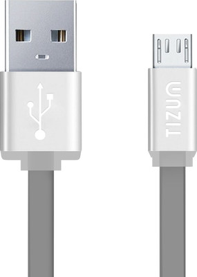 

TIZUM Tangle-Free (1 meter/ 3.3 Feet) Fast Charging USB Cable(Grey)