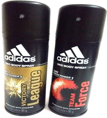 

ADIDAS VICTORY LEAGUE AND TEAM FORCE Deodorant Spray - For Men(300 ml, Pack of 2)