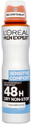 L'Oreal Paris Men Expert Sensitive Comfort Anti-Perspirant Deodorant Deodorant Spray - For Men(150 ml)