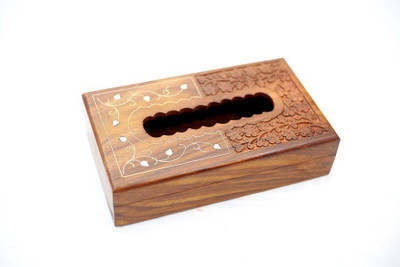 

Amaze Shoppee 1 Compartments Wooden Tissue Holder / Napkin Holder(Brown)