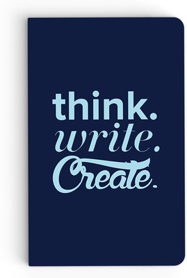

inkFlap A5 Notebook(Premium Designer Notebook - Think Write Create, Dark Blue)