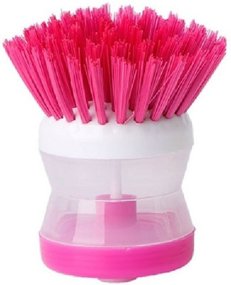 

Nika Plastic Brush with Washing Up Liquid Soap Dispenser Dish Cleaning Gel(No, 20 ml)