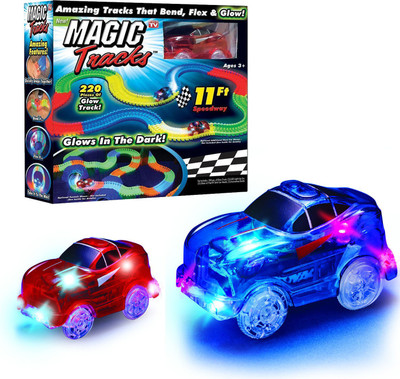 

Magic track Car Battery Operated Ride On(Blue, Orange)