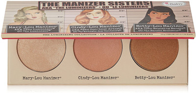

The Balm The Manizer Sisters aka the "Luminizers" Highlighter, Shadow & Shimmer Trio 1 ml(Random)