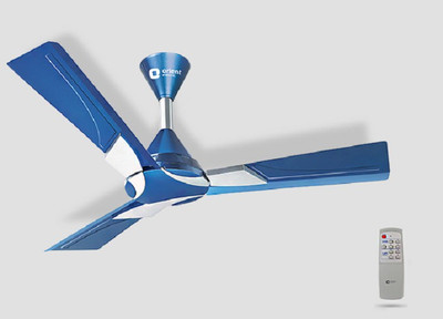 

Orient WENDY 3 Blade Ceiling Fan(BLUR AGURA SILVER, Pack of 1), Blue