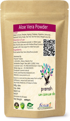 

PRAMSH Premium Qulaity Aloe Vera Powder 400gm(400 g)