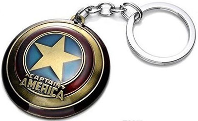 

Styledose Superhero Comics C America Shield Metal Key Chain (Multicolor) Key Chain