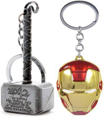

Styledose Pack of Iron Man and Thor Metal Key Chain (Multicolor) Key Chain