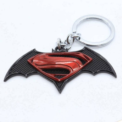 

Styledose Batman Superman red black Metal Keychain Key Chain (Red, Black Key Chain